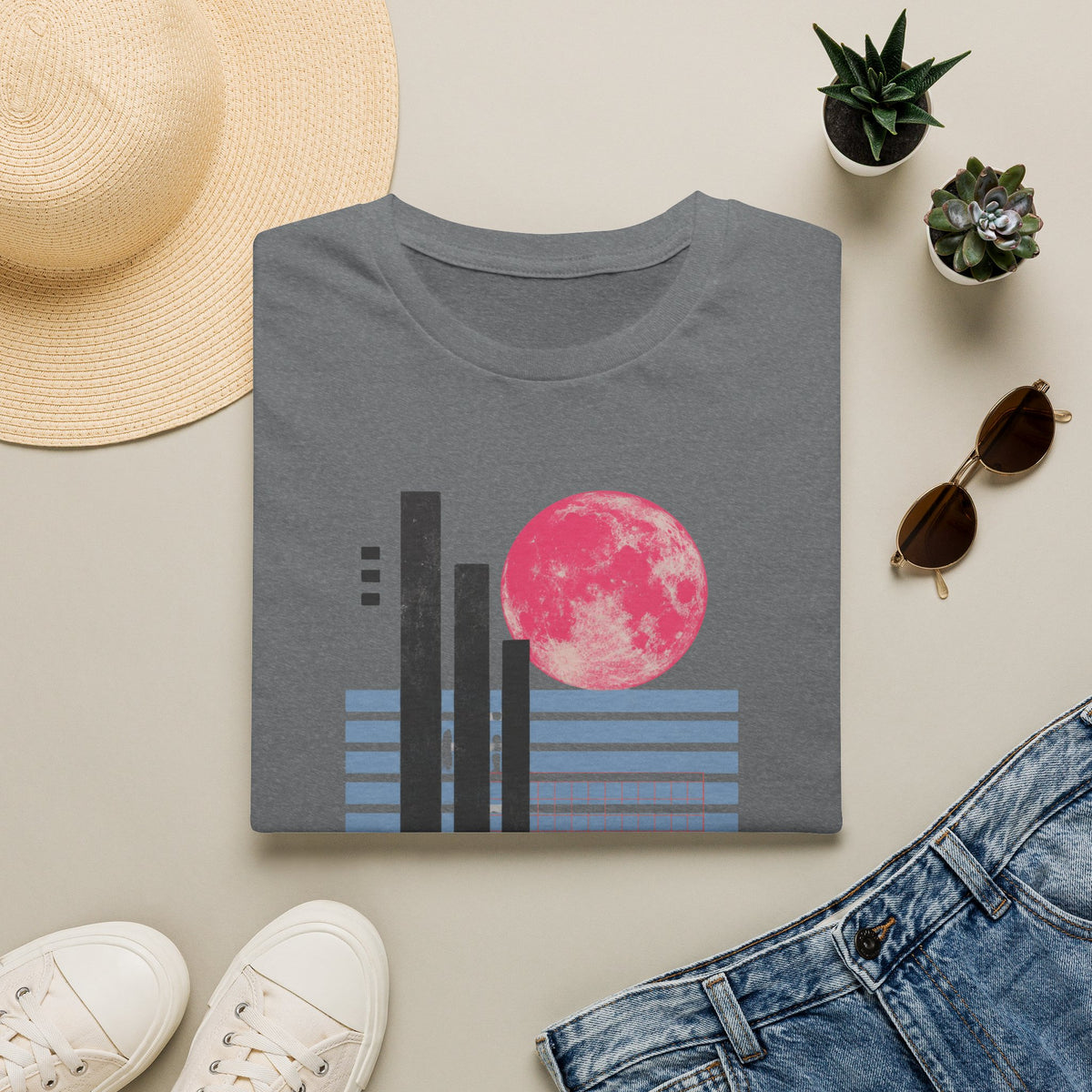 Pink Moon Grid Study