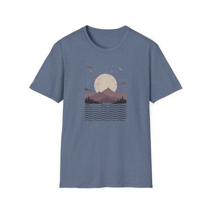Mauve Mountain Moonrise