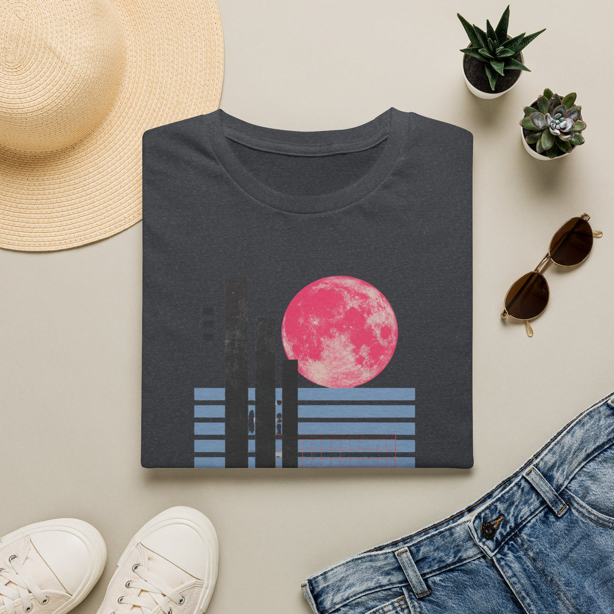 Pink Moon Grid Study