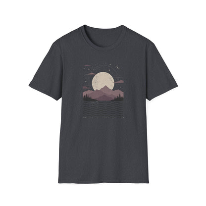 Mauve Mountain Moonrise
