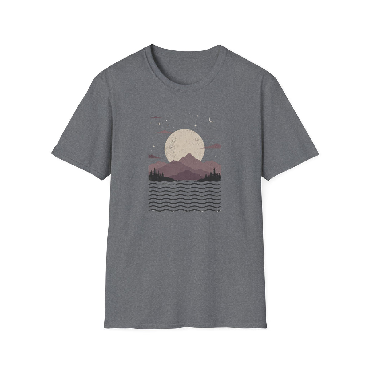 Mauve Mountain Moonrise