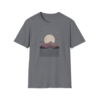 Mauve Mountain Moonrise