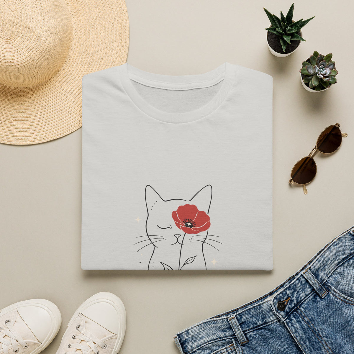 Poppy Cat Linework