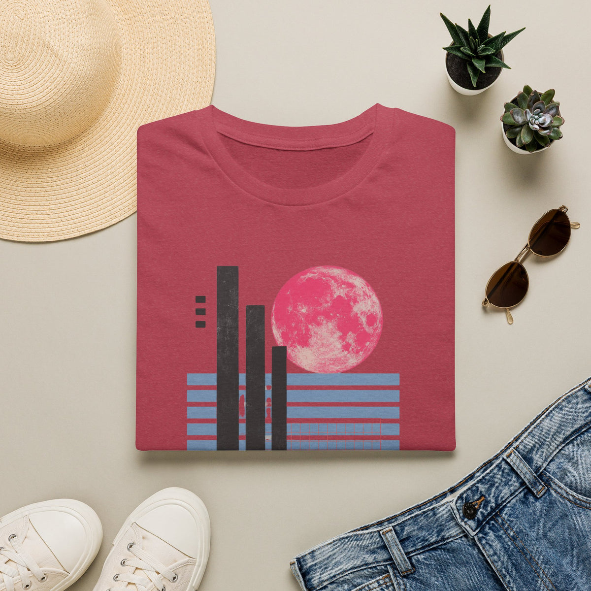 Pink Moon Grid Study