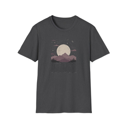 Mauve Mountain Moonrise