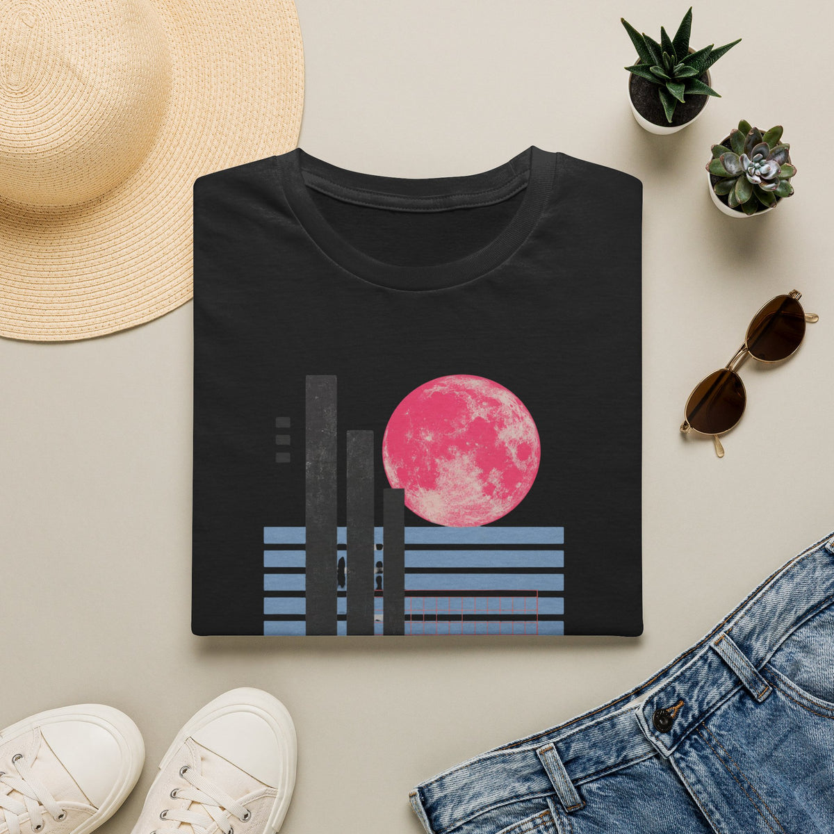 Pink Moon Grid Study